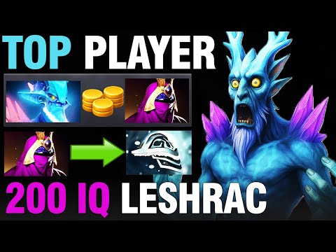 Leshrac Mid – 200 IQ Immortal Gameplay with TOP Build | Dota 2 Patch 7.39e