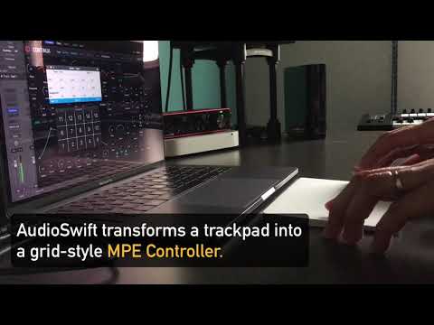Trackpad MPE Controller with Audio Damage's Continua & NOIR vol.2 - AudioSwift