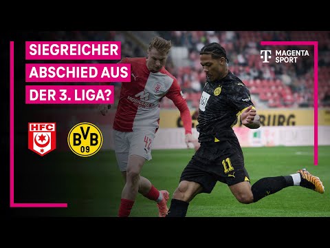 Hallescher FC — Borussia Dortmund II, Highlights mit Live-Kommentar | 3. Liga | MAGENTA SPORT