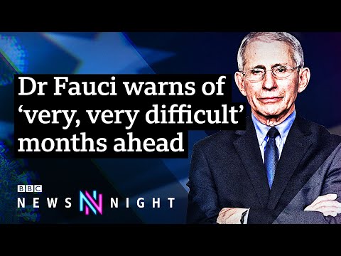 安東尼-福齊博士警告說，不要在聖誕節舉行聚會 - BBC新聞之夜。 (Dr Anthony Fauci warns against gatherings at Christmas - BBC Newsnight)