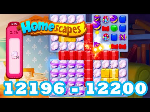 Homescapes Level 12196 - 12200 HD 3 - match puzzle Gameplay | android | IOS | 12197 | 12198 | 12199