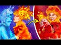 Fire boy bullies me 😭 | 4 Element beauty makeover | How to become Ember from elementals