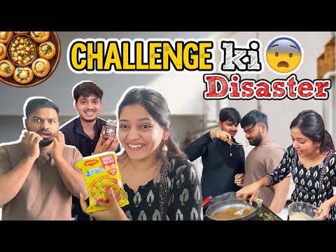 PANIPURI challenge 👀 | Chocolate ani Maggie Panipuri😅🥲😂 