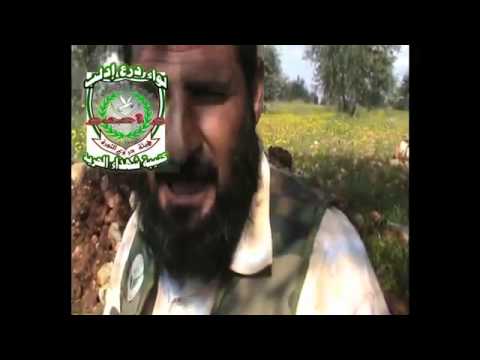 رباط عناصر كتيبة شهداء الحرية على احدى الجبهات في محافظة إدلب