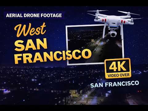West San Francisco At Night   4K