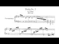 Johann Sebastian Bach Partita No 5 BWV 829 in G Major for Piano