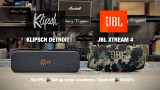 Video thumbnail for Klipsch Detroit vs JBL Xtream 4 by Storytripper HD