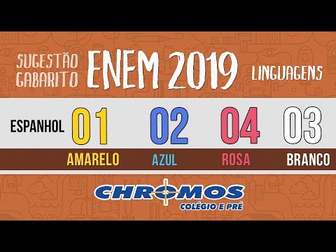 Gabarito ENEM 2019 CHROMOS - Prova Amarela: Questão 01 | Espanhol