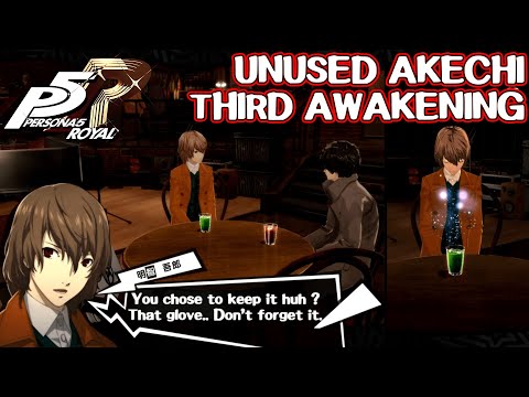 Unused Akechi Third Awakening - Persona 5 Royal