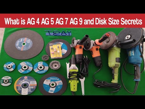 Angle Grinder size and tips for beginners | AG4 AG5 AG7 AG9 | Grinder Disk Size | Pencil Grinder