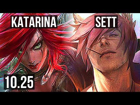 KATARINA vs SETT (MID) | Penta, Rank 9 Kata, 400+ games | EUW Grandmaster | v10.25