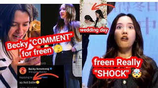 Download lagu Becky 'COMMENT' for freen 🫣 freen really SHOCK 🤯 Wedding day 💍  mp3
