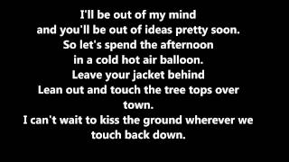 OWL CITY - HOT AIR BALLOON LYRICS
