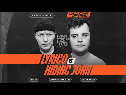 Hiding John vs Lyrico // Rapbattle Berlin @ 9th Birthday // Festsaal Kreuzberg // DLTLLY