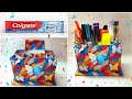 DIY How To Make Colgate Box Pen Stand Organiser