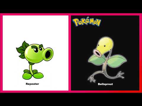 Plants vs Zombies 2 II Plants as Pokemon Anime Characters (new)