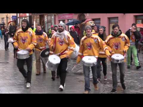 29. února 2016 - pochod fanoušků HC Dukla Jihlava