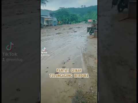 Info Pantai Gemah Terkini, Pasca Banjir Besar #pantaigemahtulungagung#berduka  #rentvlog