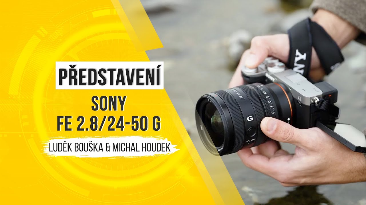 YouTube video - Představení SONY FE 24-50mm F2.8G: výkonný kompaktní objektiv řady G se světelností f/2,8