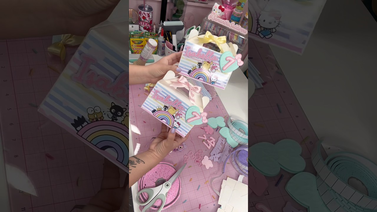 🎀 🎀Favor boxes #partyfavors #cajitas #papeleriacreativa #custom #hellokittyparty #hellokitty