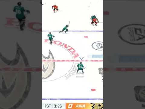 Puck to Patty Maroons face #nhl23 #sanjosesharks #anaheimducks