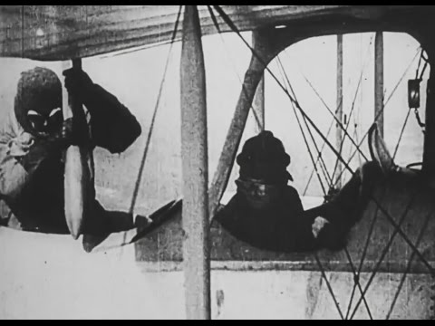 (1916) German airplane taking pictures from Verdun and surrounding