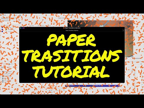 Paper Transitions | TUTS Adobe Premiere Pro