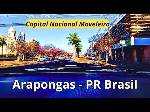 Arapongas, PR Brasil - Centro da cidade até a saída para Londrina