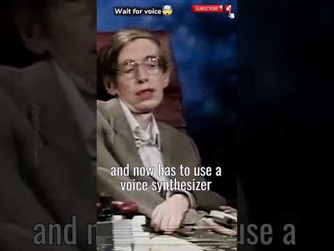 Stephen Hawking and his robotic voice.😳🤖 #stephenhawking #spaceeducation #spaceanduniverse