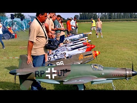 RC LEGENDARY FIGHTERS "THE VIDEO" 10X SCALE MODEL AIRPLANE IN THE AIR / Euroflugtag Rheidt 2016