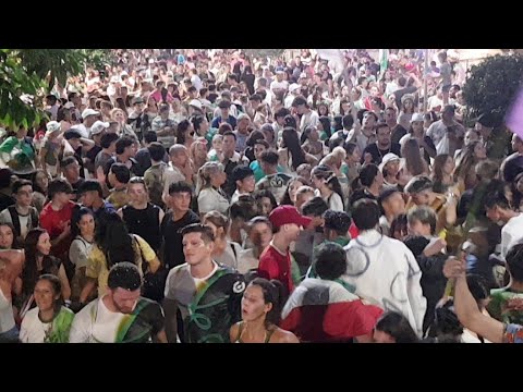 Festejos de la Campeona del Carnaval de Concordia, Comparsa Emperatriz 2022. Plaza 25 de mayo. Cdia