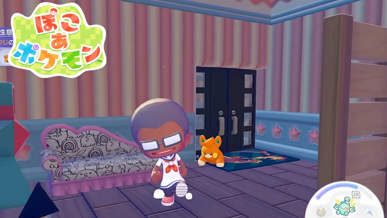 【ぽこ あ ポケモン】パモの地下マンション綺麗にするわよ