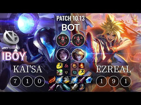VG iBoy Kai'Sa vs Ezreal Bot - KR Patch 10.13