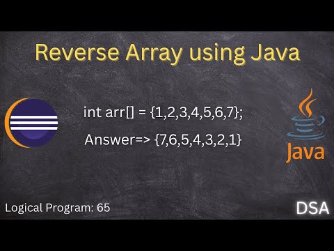 Java Array Programs Reverse An Array Step By Step For Interview Preparation Simple Easyexplain