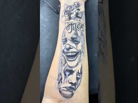 Part 3 | Temporary tattoo with pen, cry now, laugh later, and phrase‼️💯#viralvideo #tattoo #art