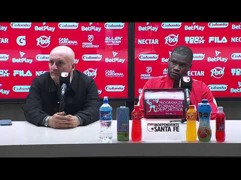 Rueda de prensa de  Santa Fe tras su partido con Nacional