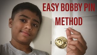 How to use a Bobby Pin to unlock a door STEP-BY-STEP