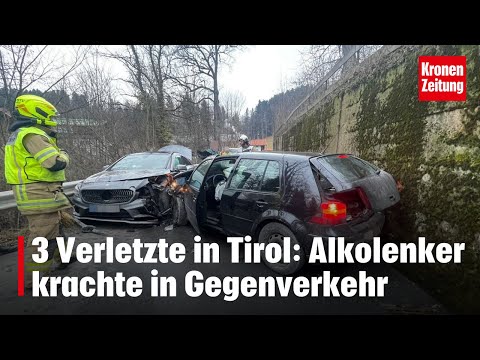 Alkolenker krachte frontal in Gegenverkehr | krone.tv NEWS