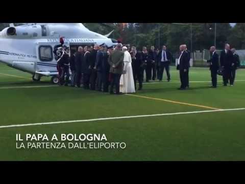 Đức Thánh Cha tạm biệt Cesena và Bologna để trở về Vatican, 01.10.2017