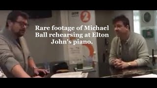 Rare Footage of Michael Ball rehearsing &#39;Jessie&#39; at BBC Radio 2