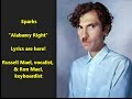 Sparks "Alabamy Right" LYRICS HERE Russell Mael & Ron Mael (supermarket cashiers & ice cream) great!