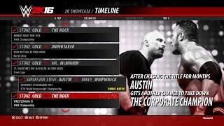 15.WrestleMania XV - WWE 2K16 Austin 3:16 Showcase Walkthrough (PS4)