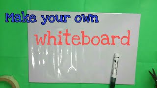 #DIYwhiteboard  How to make white board using affordable materials || DIY