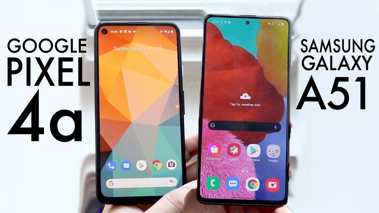 Google Pixel 4a Vs Samsung Galaxy A51! (Comparison) (Review)