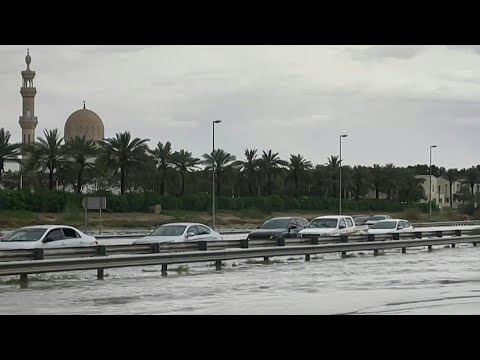 Heavy rains flood roads in Dubai | AFP