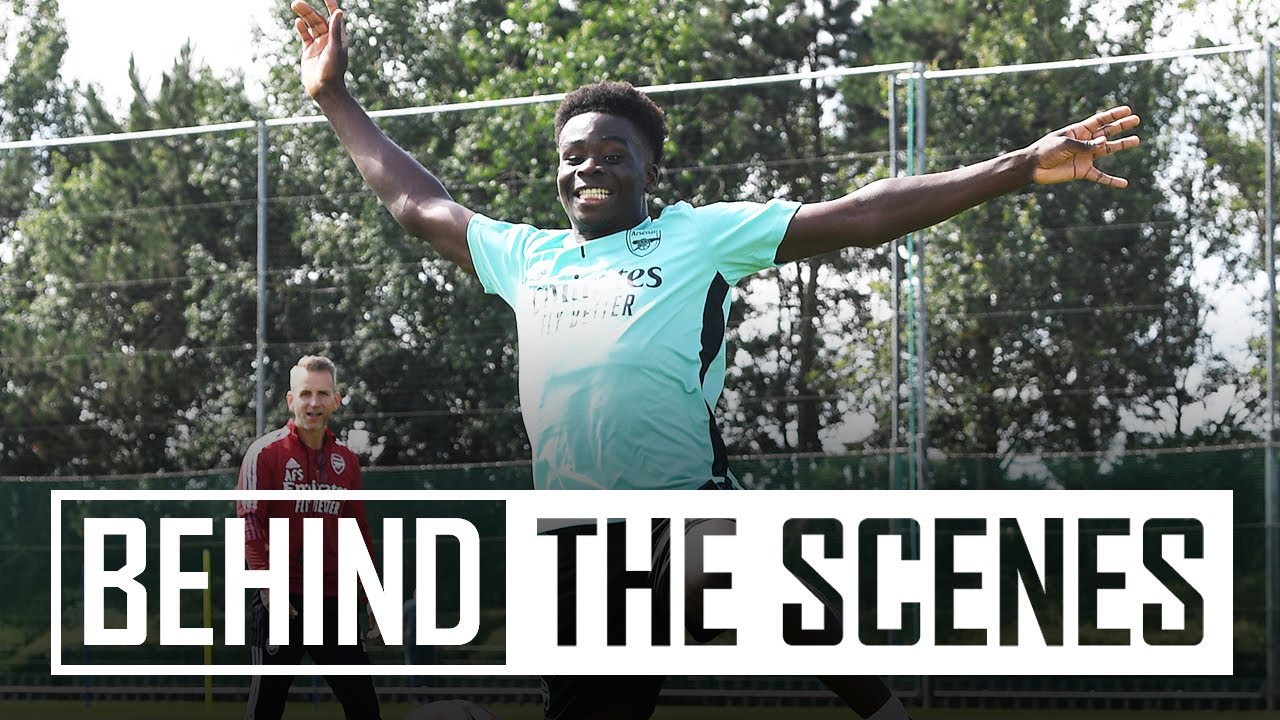 Saka's first session! - Bukayo returns for pre-season - Behind the scenes at Arsenal Training Centre