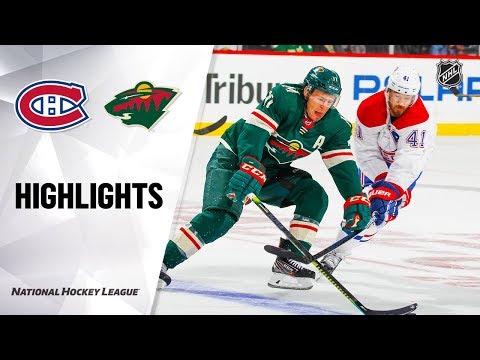 NHL Highlights | Canadiens @ Wild 10/20/19