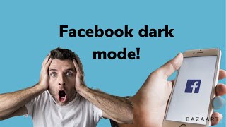 Easy way to activate dark mode on Facebook IOS!! 100% (2023 iPad and iPhone)
