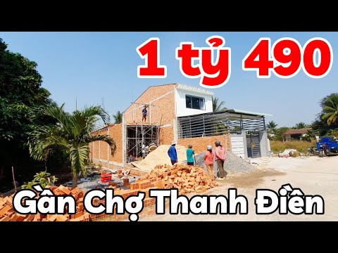 Bán nhà mới 100% lầu lửng 3 phòng ngủ 4 toilet giá 1 tỷ 490 triệu gần Chợ Thanh Điền Tây Ninh