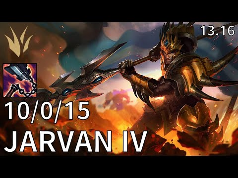 Jarvan IV Jungle vs Kindred - EUW Master | Patch 13.16